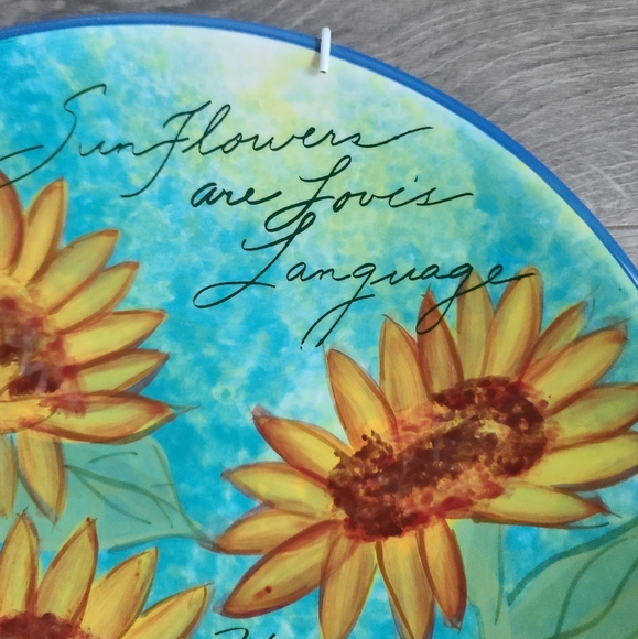 Cracker Barrel Susan Winget Sunflower 10.5 Plate - Picture 4 of 6